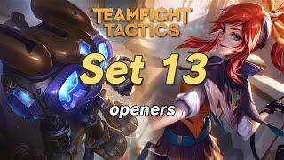 How to play Early Game Openers in set 13  | Teamfight Tactics