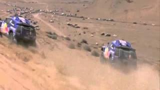 Carlos SAINZ and Nasser  AL-ATTIYAH fight. Dakar 2011 stage 9