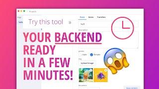 How to write backend code in a few minutes