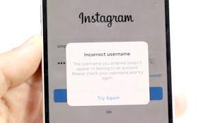 How To FIX Incorrect Username/Password On Instagram! (2024)