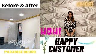 5d wallpaper | imported wallpaper | Metallic wallpaper | pvc flooring | before & after home decor,