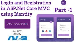 ASP.NET Core MVC Login and Registration using Identity | Asp.net core tutorial