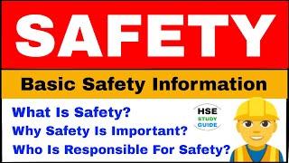 What Is Safety || Why Safety Is Important || Who Is Responsible For Safety || HSE STUDY GUIDE