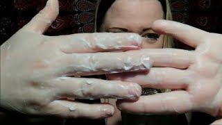 ASMR  Skin Sounds | Lotion | Gloves  (Whispering)