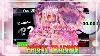 GETTING OVER 200K FROM PROFIT TRADING! || ROBLOX ROYALE HIGH