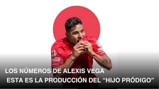 Los números de Alexis Vega con el Toluca FC