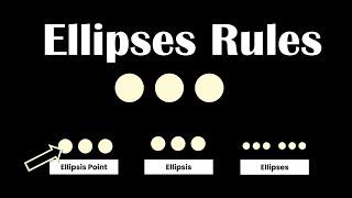 Ellipsis Mark ( ... ) Punctuation Rules: How to Use Ellipses / Suspension Points in English