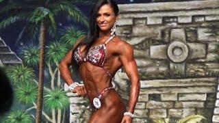 IFBB Figure Pro Sasha Brown on stage