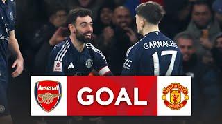 GOAL | Bruno Fernandes | Arsenal v Manchester United | Third Round | Emirates FA Cup 2024-25