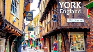  Walking in YORK 4K, UK