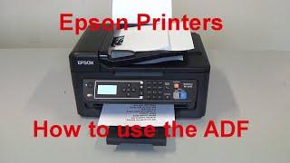 How to make a copy with the ADF - Epson inkjet Printers