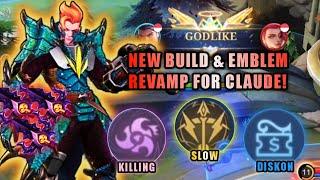 KALIAN BINGUNG DENGAN EMBLEM REVAMP? INI GW KASIH SETINGAN EMBLEM TERBAIK CLAUDE & BUILDNYA! | MLBB