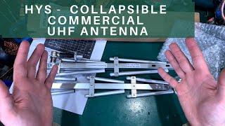 HYS UHF Portable collapsible Yagi Uda antenna  for hiking / backpacking - LOS directional high gain