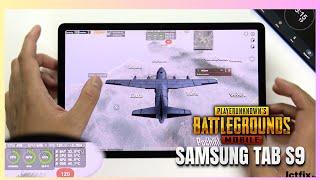 Samsung Tab S9 PUBG Mobile Gaming test 120 FPS Update | Snapdragon 8 Gen 2, 120Hz Display