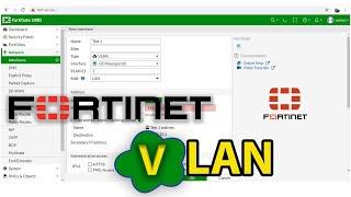fortinet firewall vlan configuration and  routing