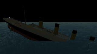 SINKING OF THE RMS TITANIC. MINI MOVIE SHIP MOORING 3D