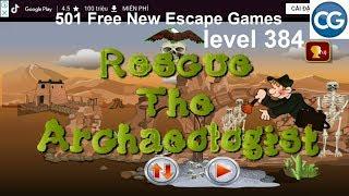 [Walkthrough] 501 Free New Escape Games level 384 - Rescue the archaeotogist - Complete Game