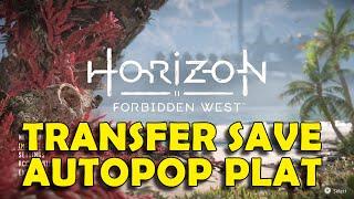 Horizon Forbidden West - How to Transfer Save from PS4 to PS5 and Autopop All Trophies & Platinum