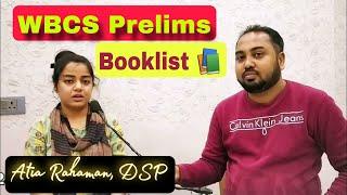 #WBCS Prelims Booklist  by Atia Rahaman, DSP  | Topper's Advice