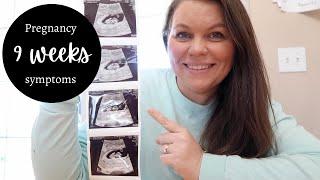 9 WEEKS PREGNANT || ULTRASOUND AND PREGNANCY SYMPTOMS || SNEAK PEEK TEST UPDATE