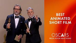 Best Animated Short Film | 'War is Over!' Dave Mullins & Brad Booker | Oscars 2024 Press Room Speech