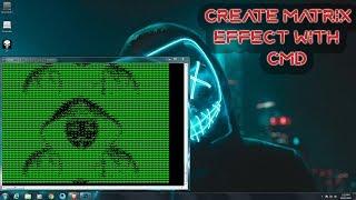 Create matrix effect with custom photo in cmd | Cmd tricks | Hacking tube