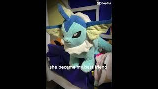 She’s my friend️ #pokemon #viral #vaporeon #cute #friends