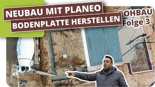 Streifenfundamente und Bodenplatte herstellen mit Verlegung der Abwasserrohre #3