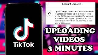 How To Upload Longer Then 1 Minute Videos On TIKTOK | Uploading TIKTOK 3 Minutes Video 2021