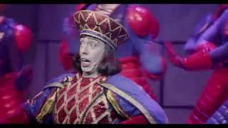 Roberto Peloni, Lord Farquaad  en la escena DULOC de SHREK EL MUSICAL The Stage Company