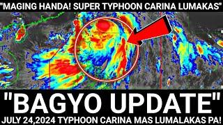 "NAGBABANTA! SIGNAL NO. 4" Bantayan TYPHOON CARINA MAS LUMAKAS PA NORTHWESTLatest Weather 