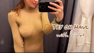 Try on Haul with Violet | fitting room