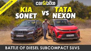 Kia Sonet vs Tata Nexon: Which Diesel Sub-4-Metre SUV Is Right For You?