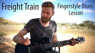 Freight Train Lesson | Classic Fingerstyle Blues (Tommy Emmanuel style)