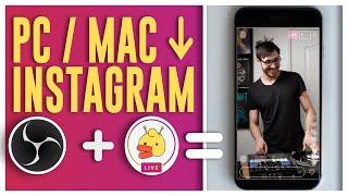 LIVE STREAM to Instagram from a PC or MAC // Yellow Duck + OBS