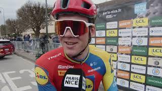 Mads Pedersen - Interview at the start - Stage 1 - Paris-Nice 2025