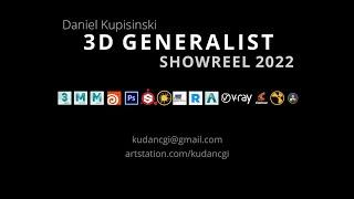 3D Generalist Showreel - Winter 2022 - Daniel Kupisinski