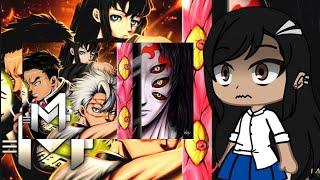 Animes reagem a Hashiras x Kokushibou |Demon Slayer|-Castelo Infinito (AS) M4rkim