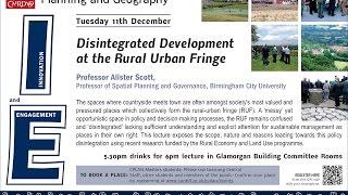 Disintegrated Development at the Rural Urban Fringe - Alister Scott