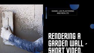 Rendering a garden wall