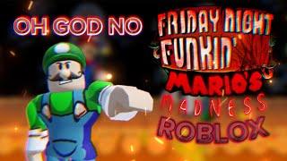 Oh God No | Recreated in Roblox | Mario Madness V2 | REMAKE