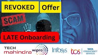 Revoked Offer letter  Why IT Companies Delaying ONBOARDING | Infosys, Wipro, TCS,Cognizant TechM