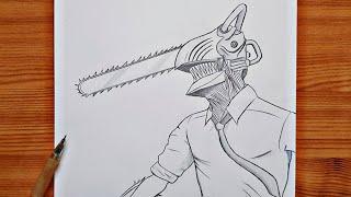 How to draw Chainsaw Man | Chainsaw Man step by step | easy tutorial