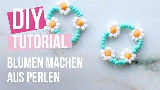 DIY Tutorial - Wie man eine Blume aus Perlen macht   DIY