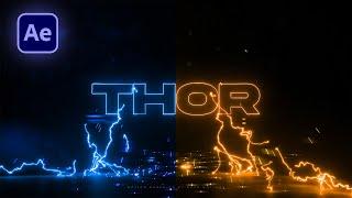 ELECTRIC Logo Animation in After Effects with Saber - After Effects Tutorial - (Free Plugin)