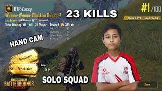 BTR ZUXXY GAMEPLAY WITH HAND CAM SOLO SQUAD