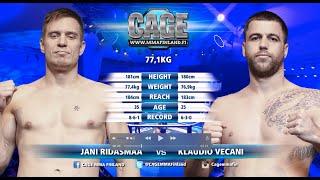 CAGE 45 Jani Ridasmaa vs Klaudio Vecani Full Fight MMA