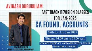 CA FOUNDATION/ACCOUNTS/FAST REVISION & PRACTICE