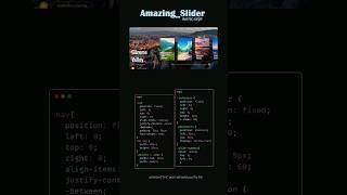 Amazing modern image slider using html and css #html5 #css3 #webdesign #ui #ux #coding #webapp