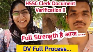 HSSC Clerk DV Today|HSSC Clerk Document Varification Panchkula Live|HSSC Clerk News Today| Cutoff